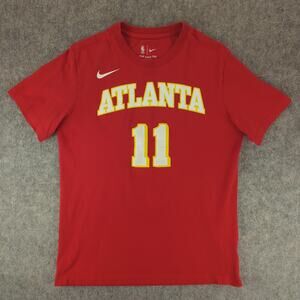 Atlanta Hawks Shirt Mens Medium Red NBA Basketball Trae Young 11 Nike Tee